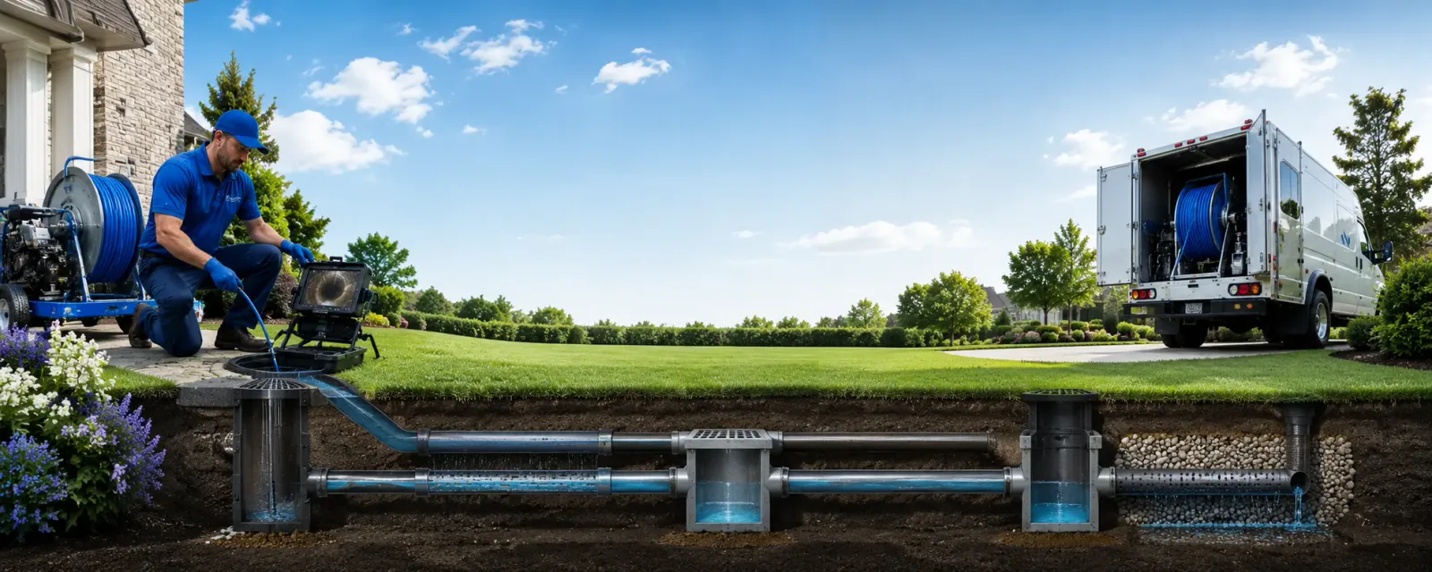 Outdoor drain cleaning information for Neck City, MO